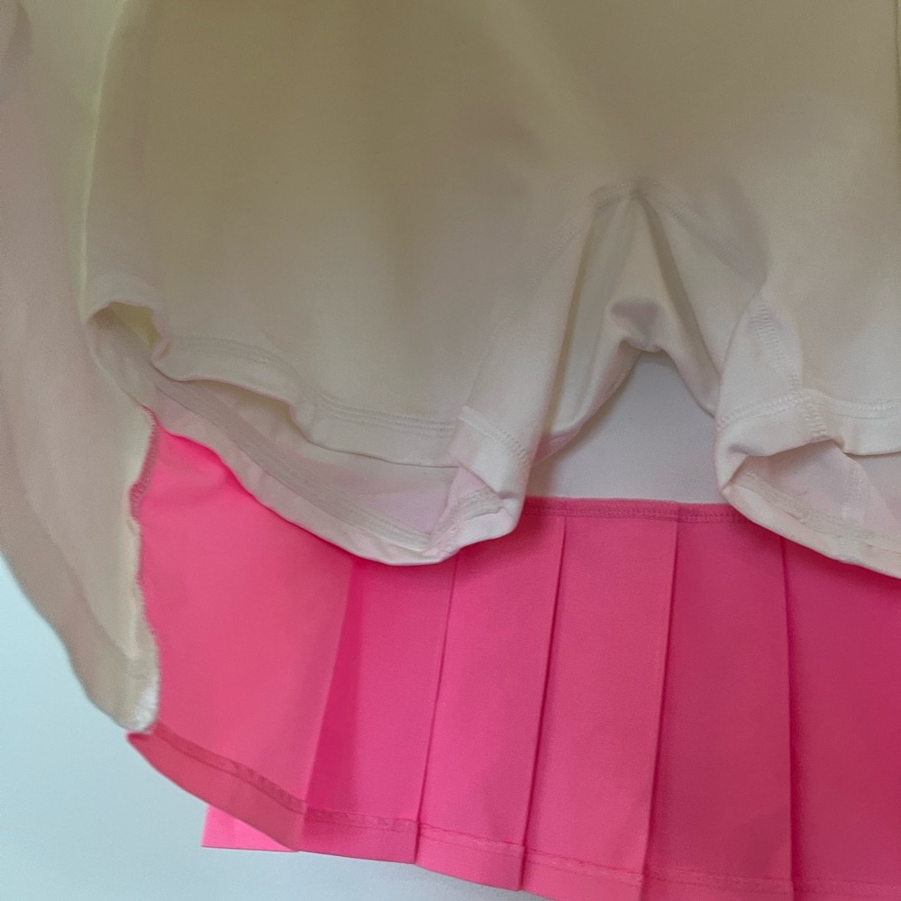 Ralph Lauren‎ Polo Golf White and Pink Golf Skirt Sz. L - Picture 4 of 9